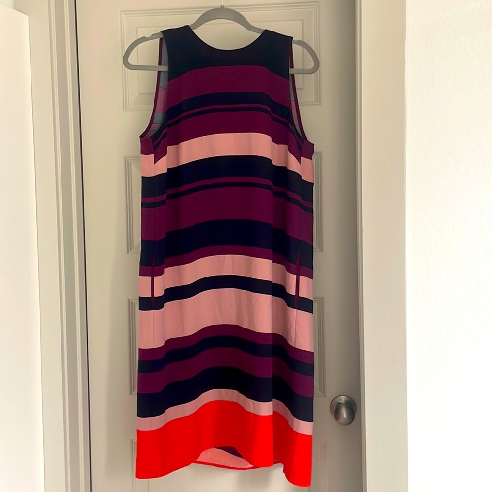 Ann Taylor dress blue purple orange size large